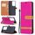 Per Samsung Galaxy S30 Custodia in pelle a vibrazione orizzontale con texture denim abbinata a colori ultra con supporto e slot per schede, portafoglio e cordino (rosa rossa) Per Samsung Galaxy S30 Custodia in pelle a vibrazione orizzontale con texture denim abbinata a colori ultra con supporto e slot per schede, portafoglio e cordino (rosa rossa)