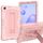 Per Samsung Galaxy Tab A 8.4 (2020) / T307 Custodia protettiva in silicone antiurto per robot a colori a contrasto + Custodia protettiva per PC con supporto (oro rosa) Per Samsung Galaxy Tab A 8.4 (2020) / T307 Custodia protettiva in silicone antiurto per robot a colori a contrasto + Custodia protettiva per PC con supporto (oro rosa)