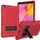 Per Samsung Galaxy Tab A 10.1 (2019) / T510 Custodia protettiva in silicone antiurto per robot a colori a contrasto + custodia protettiva per PC con supporto (rosso nero) Per Samsung Galaxy Tab A 10.1 (2019) / T510 Custodia protettiva in silicone antiurto per robot a colori a contrasto + custodia protettiva per PC con supporto (rosso nero)
