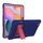 Custodia protettiva in silicone antiurto per robot a colori a contrasto + custodia protettiva per PC con supporto per Samsung Galaxy Tab S6 Lite P610 (blu navy rosa)