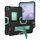 Per Samsung Galaxy Tab A 8.4 (2020) T307 Custodia protettiva in silicone antiurto per robot a colori a contrasto + custodia protettiva per PC con supporto (nero + verde menta) Per Samsung Galaxy Tab A 8.4 (2020) T307 Custodia protettiva in silicone antiurto per robot a colori a contrasto + custodia protettiva per PC con supporto (nero + verde menta)