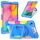 Per Samsung Galaxy Tab A10.1 (2019) T510 Silicone antiurto per robot antiurto a colori a contrasto + Custodia per PC con supporto per cinturino (mimetico + blu) Per Samsung Galaxy Tab A10.1 (2019) T510 Silicone antiurto per robot antiurto a colori a contrasto + Custodia per PC con supporto per cinturino (mimetico + blu)