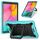 Per Samsung Galaxy Tab A10.1 (2019) T510 Custodia in silicone antiurto per robot a colori a contrasto + Custodia per PC con supporto per cinturino (verde menta + nero) Per Samsung Galaxy Tab A10.1 (2019) T510 Custodia in silicone antiurto per robot a colori a contrasto + Custodia per PC con supporto per cinturino (verde menta + nero)