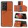 Per Samsung Galaxy S21 Ultra 5G Skin Feel PU + TPU + Cover posteriore per PC Custodia antiurto con slot per schede e supporto e cornice per foto (marrone) Per Samsung Galaxy S21 Ultra 5G Skin Feel PU + TPU + Cover posteriore per PC Custodia antiurto con slot per schede e supporto e cornice per foto (marrone)
