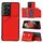 Per Samsung Galaxy S21 Ultra 5G Skin Feel PU + TPU + Cover posteriore per PC Custodia antiurto con slot per schede e supporto e cornice per foto (rosso) Per Samsung Galaxy S21 Ultra 5G Skin Feel PU + TPU + Cover posteriore per PC Custodia antiurto con slot per schede e supporto e cornice per foto (rosso)
