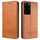 Per Samsung Galaxy S21 Ultra 5G AZNS Custodia in pelle a vibrazione orizzontale con struttura in vitello magnetico con slot per schede e supporto e portafoglio (marrone chiaro) Per Samsung Galaxy S21 Ultra 5G AZNS Custodia in pelle a vibrazione orizzontale con struttura in vitello magnetico con slot per schede e supporto e portafoglio (marrone chiaro)