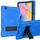 Per Samsung Galaxy Tab S6 Lite P610 Robot a colori a contrasto Custodia protettiva in silicone antiurto + PC con supporto (blu scuro nero) Per Samsung Galaxy Tab S6 Lite P610 Robot a colori a contrasto Custodia protettiva in silicone antiurto + PC con supporto (blu scuro nero)