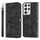 Per Samsung Galaxy S21 Ultra 5G Life of Tree Embossing Pattern Custodia in pelle a ribaltamento orizzontale con supporto e slot per schede e portafoglio e cornice per foto e cordino (nero)