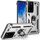 Per Samsung Galaxy S21 Ultra 5G Custodia protettiva antiurto in TPU + PC con supporto girevole a 360 gradi (argento) Per Samsung Galaxy S21 Ultra 5G Custodia protettiva antiurto in TPU + PC con supporto girevole a 360 gradi (argento)