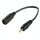 Cavo connettore di alimentazione CC da 5,5 x 2,1 mm femmina a 2,5 x 0,7 mm maschio per adattatore per laptop, lunghezza: 18 cm