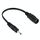 Cavo connettore di alimentazione CC da 5,5 x 2,1 mm femmina a 3,5 x 1,35 mm maschio per adattatore per laptop, lunghezza: 15 cm (nero)