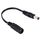 Cavo connettore di alimentazione CC da 5,5 x 2,1 mm femmina a 5,5 x 2,5 mm maschio CC per adattatore per laptop, lunghezza: 15 cm (nero)