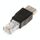 Adattatore RJ45 maschio a USB AF (nero)