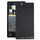Cover posteriore batteria in alluminio per Sony Xperia Z / L36h (nero)