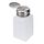 Flacone contenitore per alcol e liquidi da 200 ml push-down (bianco)
