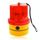 Spia luminosa stroboscopica con forte base magnetica (gialla + rossa)