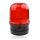 Spia flash stroboscopica a 6 LED per auto con forte base magnetica (rosso + nero)