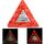 15 LED Triangle Emergency Car Warning Safety Traffic Sign Rosso (rosso)