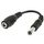 Adattatore per spina CC da 5,5 x 2,5 mm maschio a 3,5 mm femmina, lunghezza: 12 cm