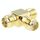 Adattatore femmina SMA placcato oro a 2 femmina SMA (oro)