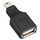 Adattatore da mini USB maschio a USB 2.0 femmina con funzione OTG (nero)
