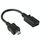 Cavo adattatore da mini USB femmina a micro USB maschio, lunghezza: 13 cm (nero) Cavo adattatore da mini USB femmina a micro USB maschio, lunghezza: 13 cm (nero)