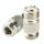 Adattatore coassiale RF N femmina a femmina UHF (argento)