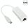 Adattatore Ethernet micro USB 2.0 per tablet PC / Android TV, lunghezza: 20 cm (bianco) Adattatore Ethernet micro USB 2.0 per tablet PC / Android TV, lunghezza: 20 cm (bianco)