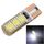 10 PCS T10 3W 300LM Silicone 6 LED SMD 5050 Lampada per luci di ingombro per auto, DC 12V