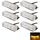 6W 450LM 6 x 3 LED Luce gialla 577nm Lampada di segnalazione lampeggiante stroboscopica per auto, CC 12V
