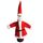 Tavolo da pranzo natalizio santa decorazione stoffa peluche bottiglie di vino champagne set