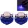 2 PCS B8.4 Blue Light 0.2W 12LM 1 LED SMD 5050 LED Lampadina per strumenti Luce cruscotto per veicoli, DC 12V (blu)