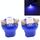 2 PCS B8.5 Blue Light 0.2W 12LM 1 LED SMD 5050 LED Lampadina per strumenti Luce cruscotto per veicoli, DC 12V (blu)