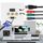 Spina femmina USB 3.0 + 3 spine femmina RCA + pannello a parete con spina femmina VGA Spina femmina USB 3.0 + 3 spine femmina RCA + pannello a parete con spina femmina VGA