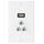 Spina femmina USB 2.0 + 3 spine femmina F Pannello a parete