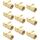10 PCS Connettore maschio SMA a crimpare placcato oro Adattatore connettore RF ad angolo retto da 90 gradi per cavo RG174 / RG316 / RG179 10 PCS Connettore maschio SMA a crimpare placcato oro Adattatore connettore RF ad angolo retto da 90 gradi per cavo RG174 / RG316 / RG179