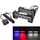 2 PCS 6 pollici 6 LED 2 x 18W Spia lampeggiante per auto Rosso + blu Cambia luce di emergenza impermeabile bianca, DC 12V