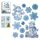 Serie di Natale Snow and Snowman Pattern Glitter Finestra glitter, dimensioni: 41 cm*29 cm