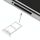 Per vassoio per scheda SIM Meizu MX5 (argento)