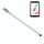 Touch Stylus S Pen per tablet LG G Pad F 8.0 / V495 / V496 (grigio)
