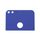Cover posteriore in vetro per Google Pixel XL / Nexus M1 (parte superiore) (blu) Cover posteriore in vetro per Google Pixel XL / Nexus M1 (parte superiore) (blu)