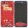 Piastra cornice cornice LCD alloggiamento anteriore per HTC U11 (rosso)