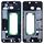 Per Galaxy C5 Alloggiamento anteriore LCD Frame Bezel Plate (Nero)
