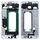 Per Galaxy C5 Alloggiamento frontale Cornice per cornice LCD (bianca)