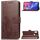 Custodia in pelle con motivo fiori pressati Lucky Clover per ASUS ZB631KL, con supporto, slot per schede, portafoglio e cinturino da polso (marrone) Custodia in pelle con motivo fiori pressati Lucky Clover per ASUS ZB631KL, con supporto, slot per schede, portafoglio e cinturino da polso (marrone)