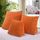 Cuscino tridimensionale triangolare a cuneo tatami cuscino schienale letto cuscino supporto vita con cuscino interno, dimensioni: 40 cm x 36 cm (arancione)