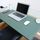 Tappetino per mouse multifunzione in pelle PU per ufficio, tappetino per tastiera, tappetino da scrivania per computer, dimensioni: 60 x 30 cm (verde)