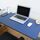 Tappetino per mouse multifunzione in pelle PU per uso aziendale Tappetino per tastiera Tappetino per scrivania per computer, dimensioni: 80 x 40 cm (blu zaffiro)
