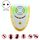 6W Elettronico ad ultrasuoni Elettromagnetico Anti Mosquito Ratto Pest Repeller con luce, spina UE, AC 90-240V, consegna colore casuale (giallo)