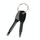 Strumento portatile da esterno 2 in 1 con intaglio + cacciavite a croce con portachiavi (nero)